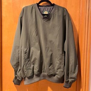 Mens Cabela's Lined Windbreaker in Olive/Army Green